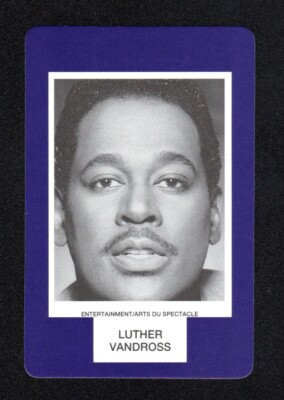 Luther Vandross Singer 1993 Face To Face Game Card Canadian Issue