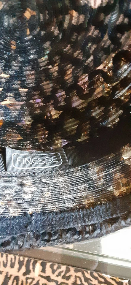 Sombrero de cubo vintage Finesse para mujer trasero/multicolor ¡EVC!! Foto 3 de 3