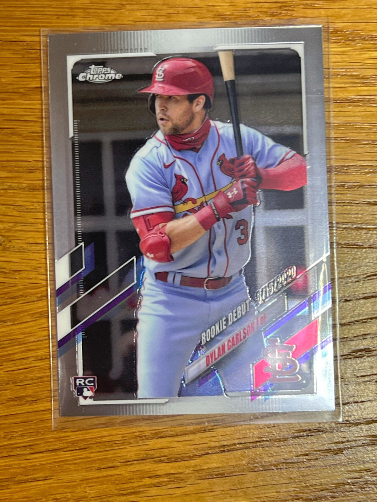 2021  Topps Chrome Update Dylan Carlson Rookie Debut RC #USC54 Cardinals (310)
