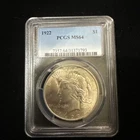 1922 PCGS MS64 Peace Dollar