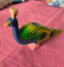 Ostheimer Holzspielzeug Pfau Vogel Holzfigur