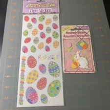 3D Stickers  Clear Stickers- Easter Bunny  Eggs Themed Crafts Card Making