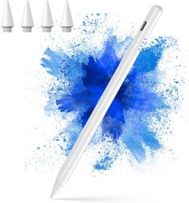 Stylus Pen for iPad 2018-2025, 20-Mins Fast Charge Apple Pencil White