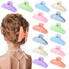 14 Pack Acrylic Hair Claw Clips 1 Count Pack of 14 , as the picture shown
