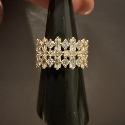 Bomb Party April 2026 RG60788 CZ The Emory Ring Gold Plated Ring Sz 7