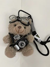 Cute Teddy Bear Plush Keychain Bag Charm for Backpack and Handbags Accessories**
