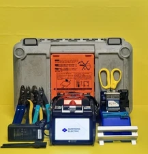 Sumitomo Type 72C+ Fiber Fusion Splicer FC-6R+ Core Cleaver Kit Serviced
