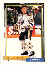 1992-93 Topps #34 Brad May Buffalo Sabres