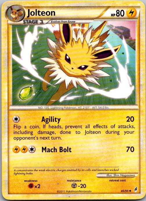 Jolteon Uncommon Call of Legends 45/95 LP