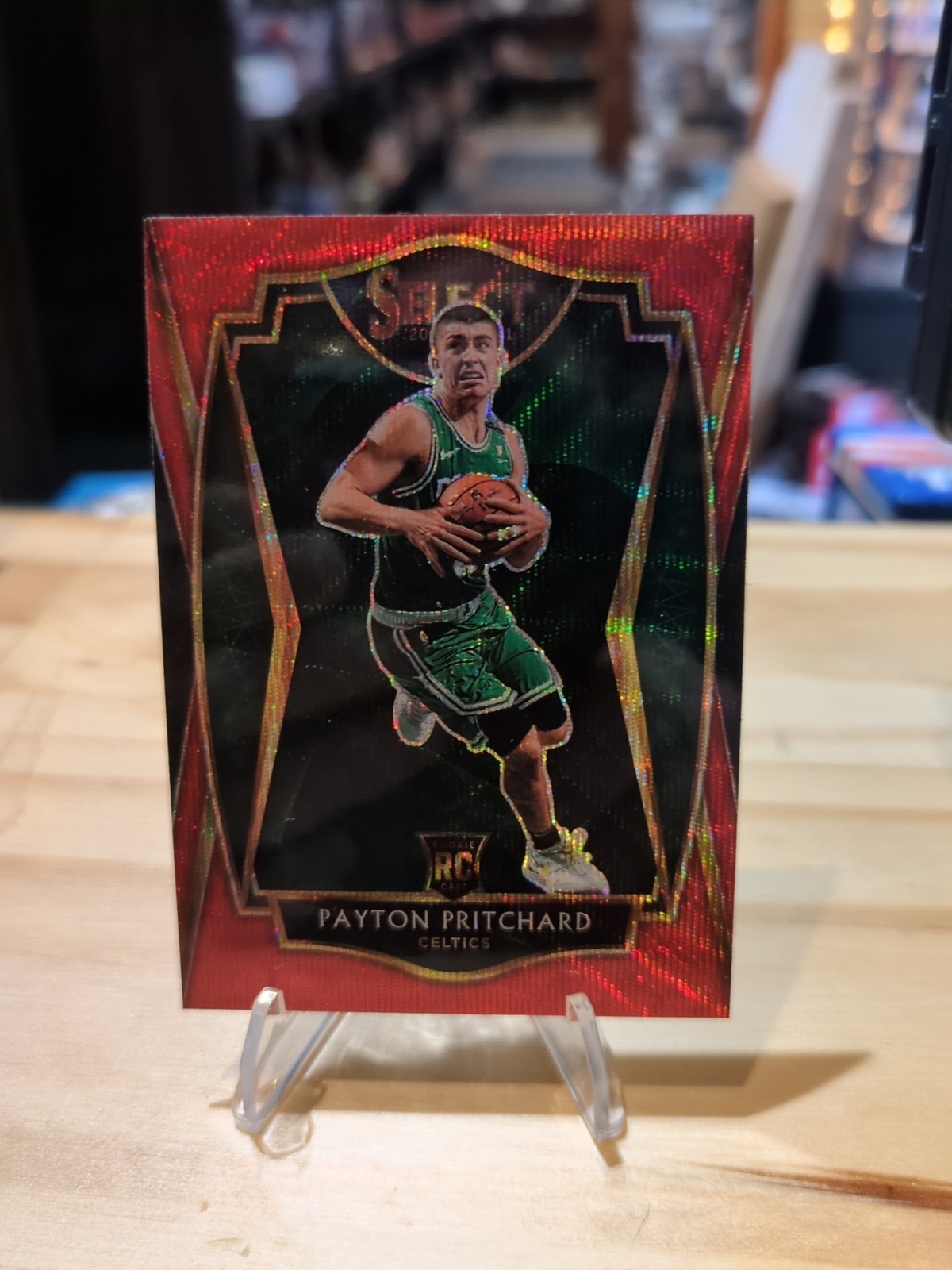 2020-21 Panini Select Payton Pritchard Red Wave Rookie #96 Premier CELTICS RC
