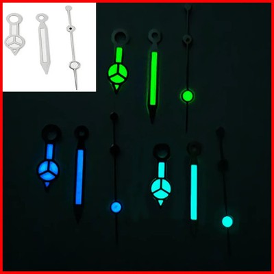 Silver Green Blue Watch Hands Luminous Fit NH35 NH36 Auto Movement Parts