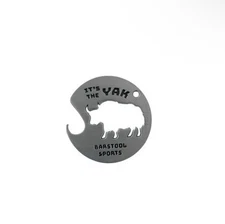 Barstool The YAK Keychain Kiss Coin 2026 - Silver - Limited Print Run - 1:1500