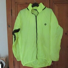 Ronhill lightweight bright yellow running jacket ,with hood size Large chest 44"
