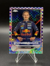 2023 Topps Chrome F1 Future Stars #80 Dennis Hauger Purple Checker /199