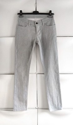 Lacoste Jeans Damen Jeanshose Gr. W26 Baumwolle grau low waist XS