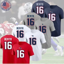 FASTSHIP! Tommy DeVito #16 New England Patriots Player Name S-5XL For Fans