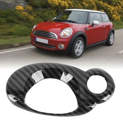 Car Ignition Switch Ring Cover Carbon Grain Smooth Surface Compact Replaceme HOT