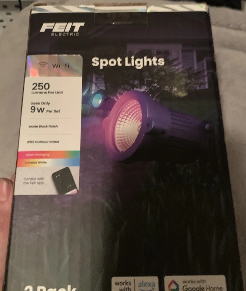 Luzes de ponto elétricas Feit 250 lúmens 9 V pacote com 2 - Imagem 3 de 3