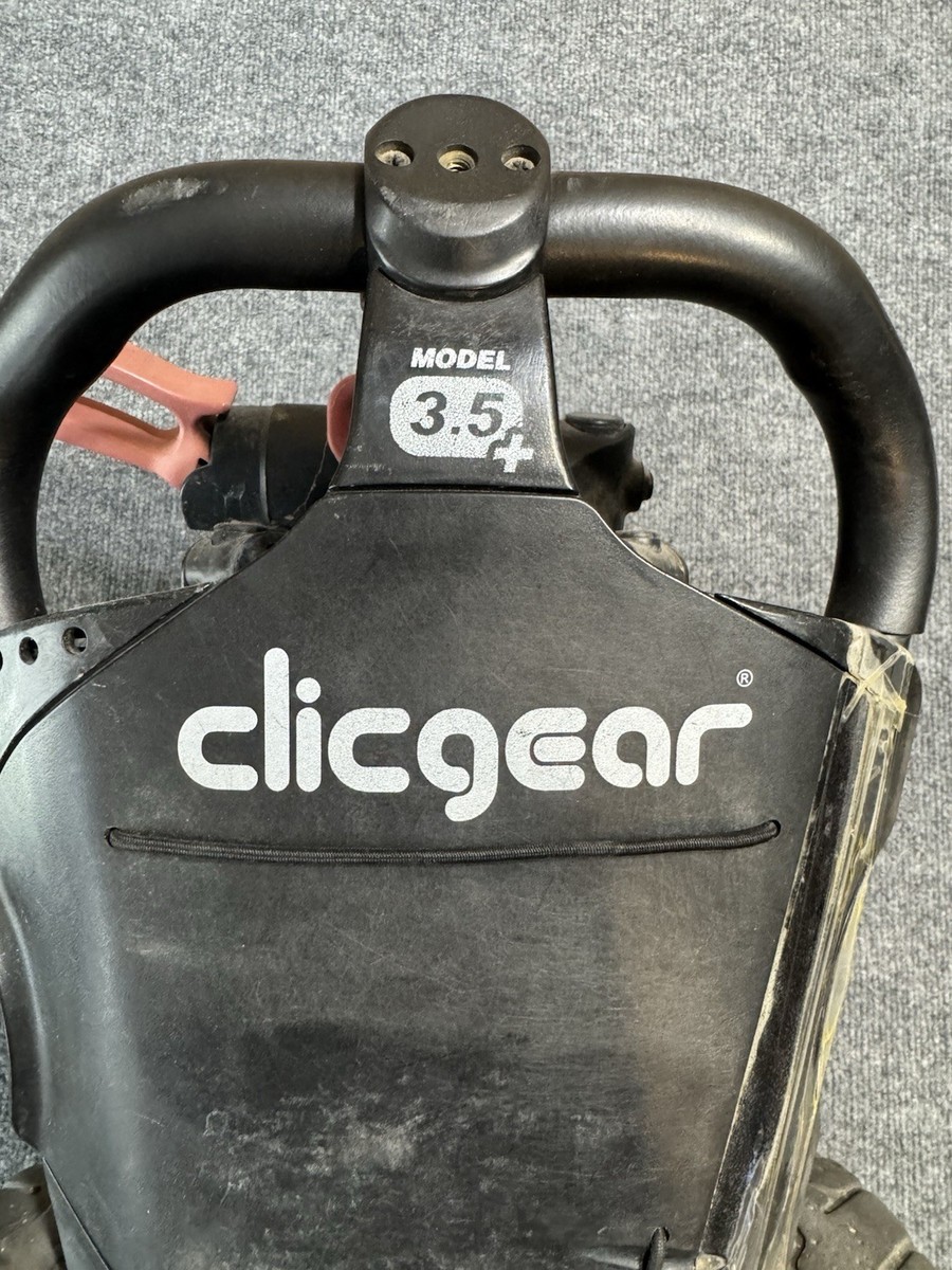 Clicgear 3.5 Plus Golf Pull Push Cart Black, 3-Wheel, Brake