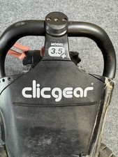 Clicgear 3.5 Plus Golf Pull Push Cart Black, 3-Wheel, Brake, Folding