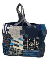 mina perhonen piece bag, patchwork tote bag, cotton, multicolor, pi0001