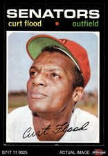 1971 Topps #535 Curt Flood Senators 4 - VG/EX