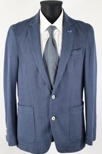 Montego blaues Sakko Gr.48/S Baumwolle Polyester Elasthan Top Zustand