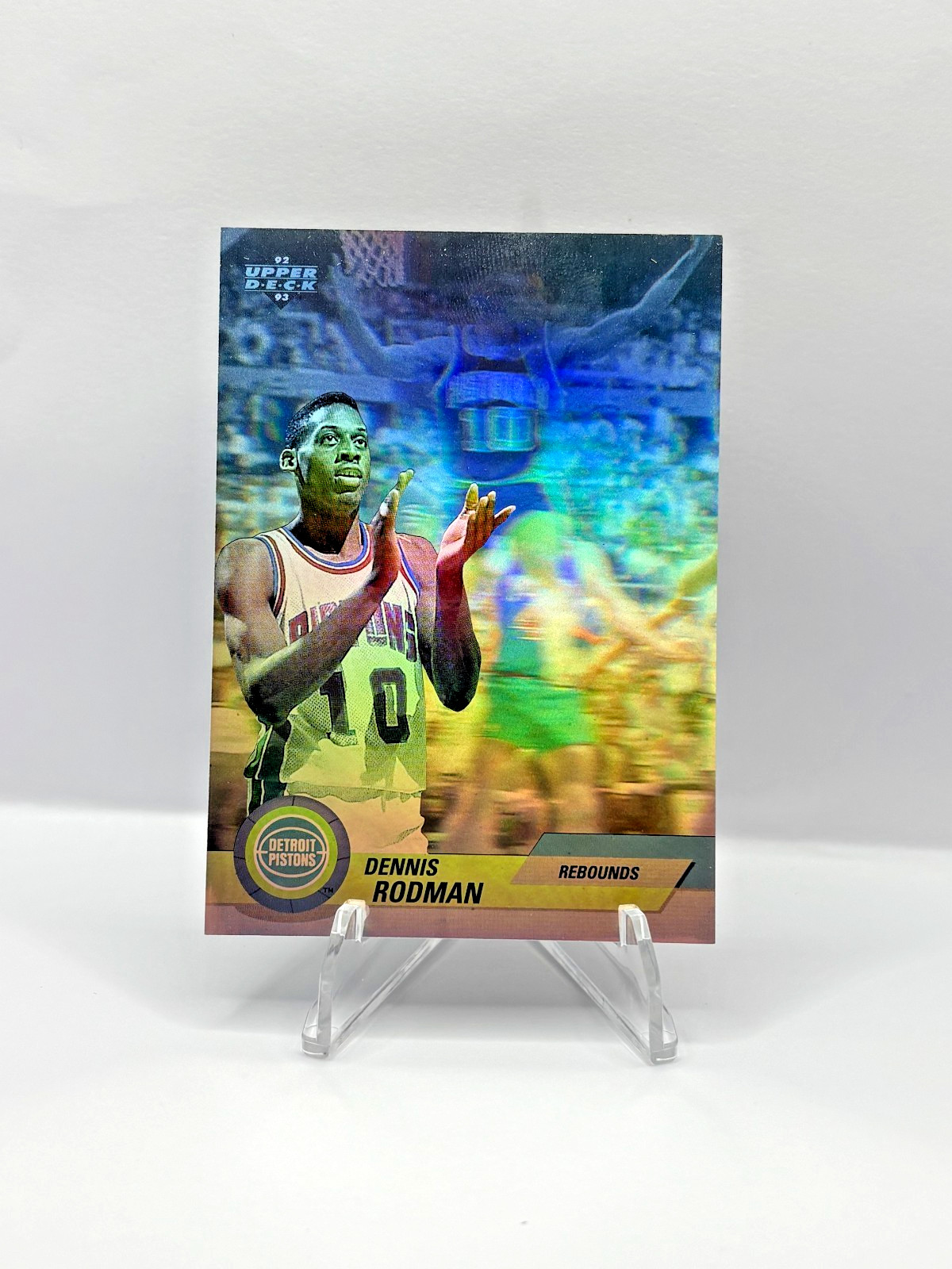 Dennis Rodman 1992-93 Upper Deck REBOUNDS HOLOGRAM #EB3 - LEGEND!