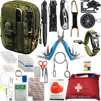 Survival Kit Emergency Supplies -67 Pcs, 14-in-1 Survival Gear: First Aid, Co...