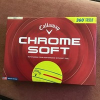 New  1 dozen Callaway Chrome Soft 360 Triple Track Yellow Golf Balls