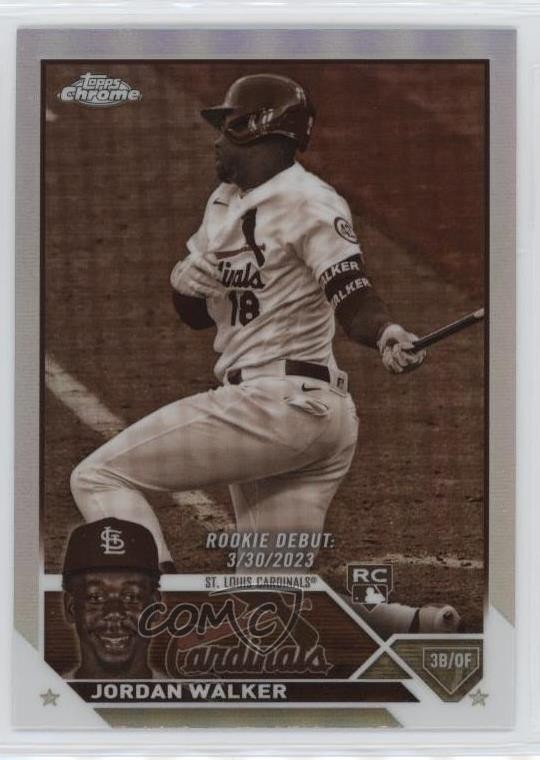 2023 Topps Chrome Update Rookie Debut Sepia Refractor Jordan Walker #USC150 14lm