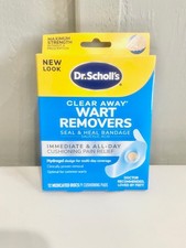 Dr Scholl's Maximum Strength Clear Away Wart Remover 12 Medicated Disc 9 Cushion