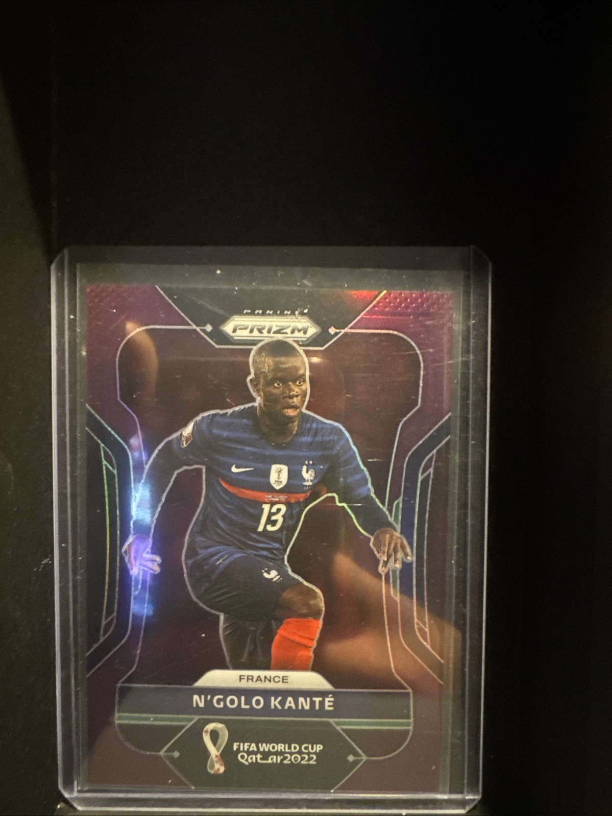 2022 Panini Prizm World Cup Qatar N'Golo Kante #102 Purple Prizm /199