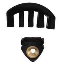 2pcs Mute for Violin - Professional Black Rubber Muffler Small
