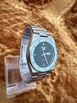 Vintage Seiko 5 Automatic 6309 Japan Railway Time Men's Watch Day-date.