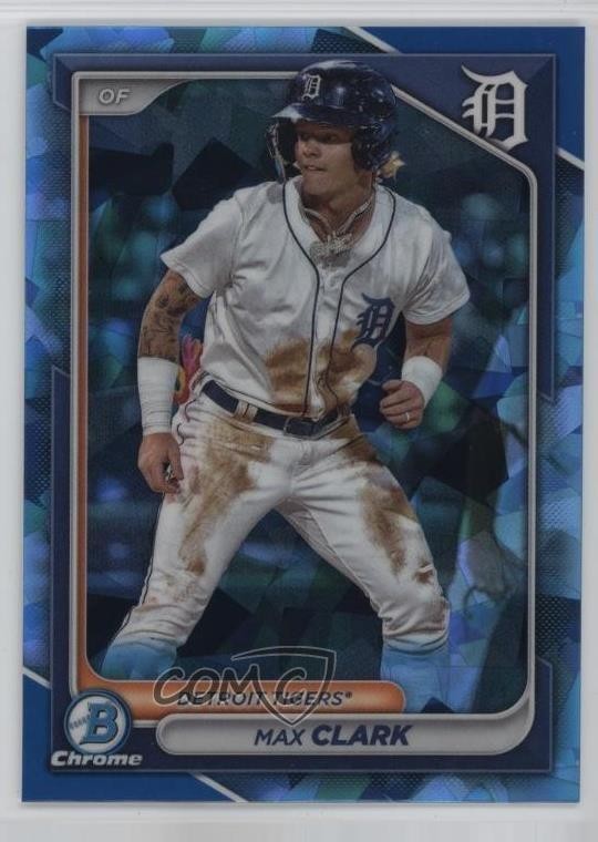 2024 Bowman Sapphire Edition Chrome Prospects Max Clark #BCP-74 18t1