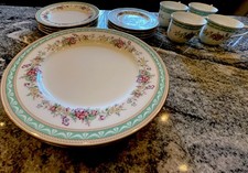 RARE Discontinued Mikasa VISCOUNT Design W/Gold Rim China Wear Set For 4 (16 PC)