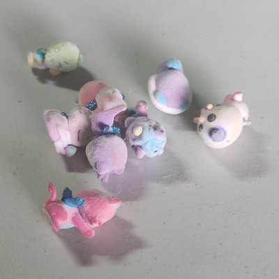 Fluffy Hatchimals Rare Set Of  8