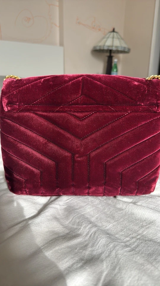Bolso de hombro de terciopelo Yves Saint Laurent. Talla Pequeña Buen Estado Usado Foto 3 de 4
