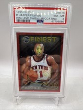 1995-96 Topps Finest #DS18 Patrick Ewing / Derek Harper Dish and Swish PSA 8