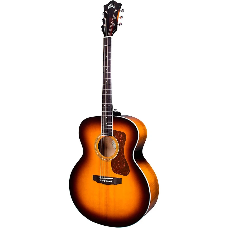 Guitarra Eléctrica Acústica Guild F-250E Deluxe Jumbo Antigua Sunburst Foto 3 de 4