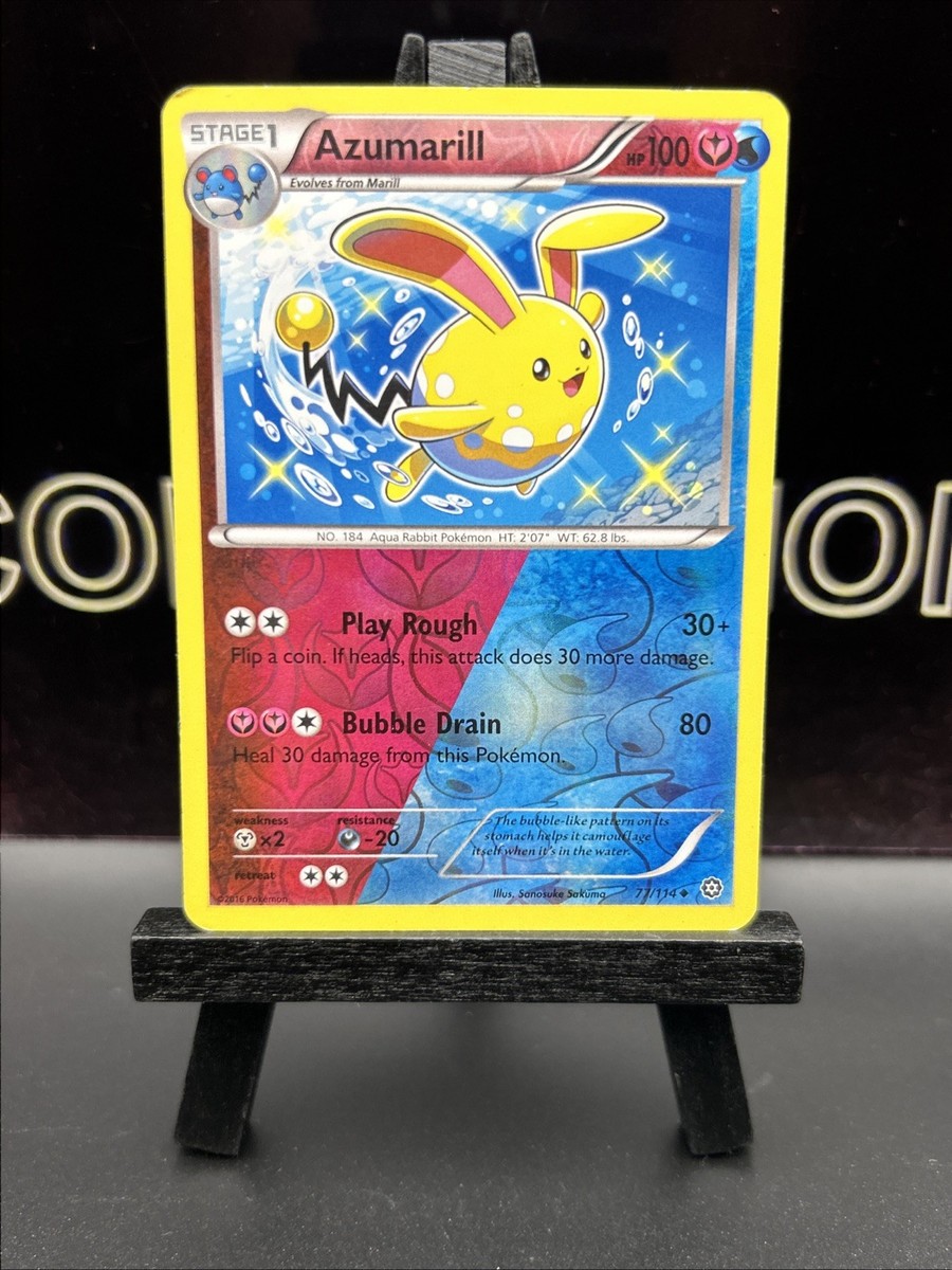 SHINY Azumarill - 77/114 Steam Siege REVERSE HOLO card 2016 Pokemon TCG - MP | eBay SHINY Azumarill - 77/114 Steam Siege REVERSE HOLO card 2016 Pokemon TCG - MP | eBay