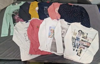 Mädchen Langarm Tshirt Tops Oberteil 11st 134 140 Top