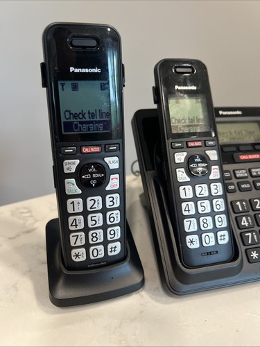 Panasonic KX-TGF944 Cordless Phone System w/4 Handsets & Answering Machine Black - Zdjęcie 8 z 15