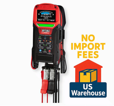 OPTIMA Digital 400+ 12 Volt Battery Charger Maintainer AGM Lithium Auto Marine