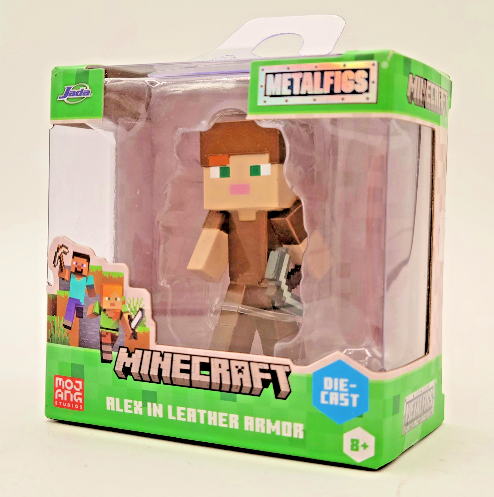 NEW Minecraft ALEX in Leather Armor Metalfigs 2.5