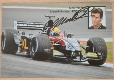 Mark Webber Minardi 2002 original Autogramm Foto 