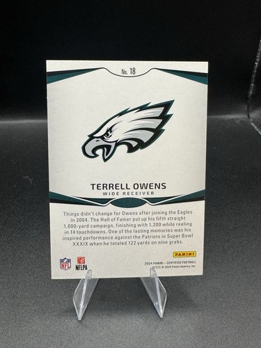 Espejo paralelo de bronce Inmortales certificados por Panini Terrell Owens 2024/299 #18 - Imagen 3 de 3