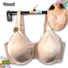 NWT Wacoal Women's 36H Back Appeal Underwire Minimizer Bra 857303 Rosedust