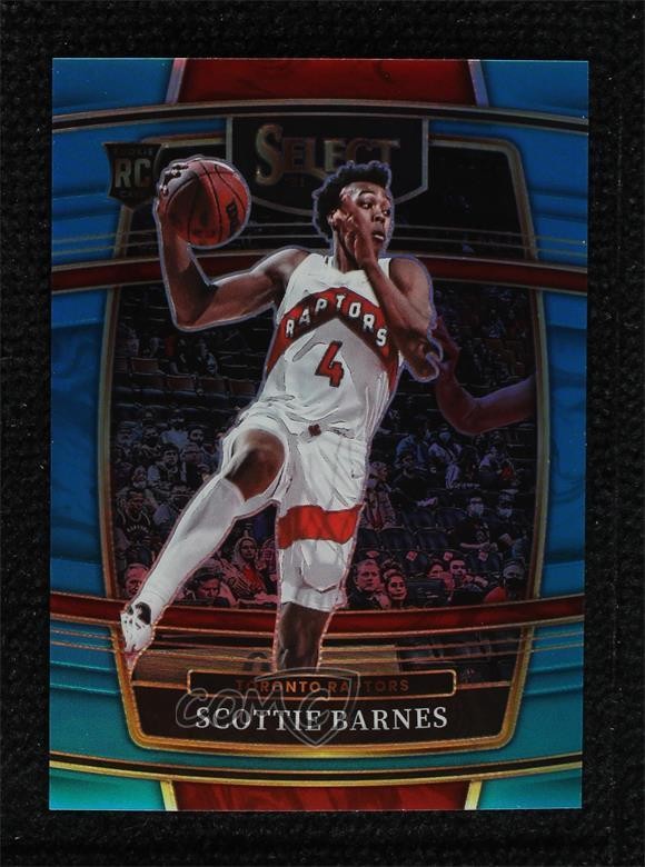 2021-22 Panini Select Concourse Light Blue Prizm 188/299 Scottie Barnes #74 2ct